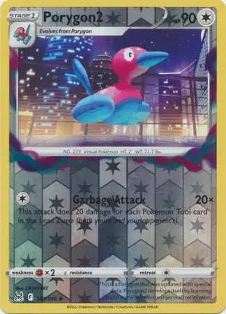Lost Origin Porygon2 #141/196 reverse holo